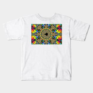 Psychedelic Mandelbrot Set Fractal Kids T-Shirt